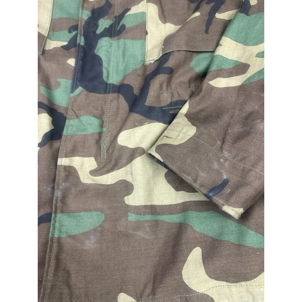 Military USGI Army Woodland BDU M-65 Field Jacket Medium Short Cold Weather Coat - Picture 4 of 8